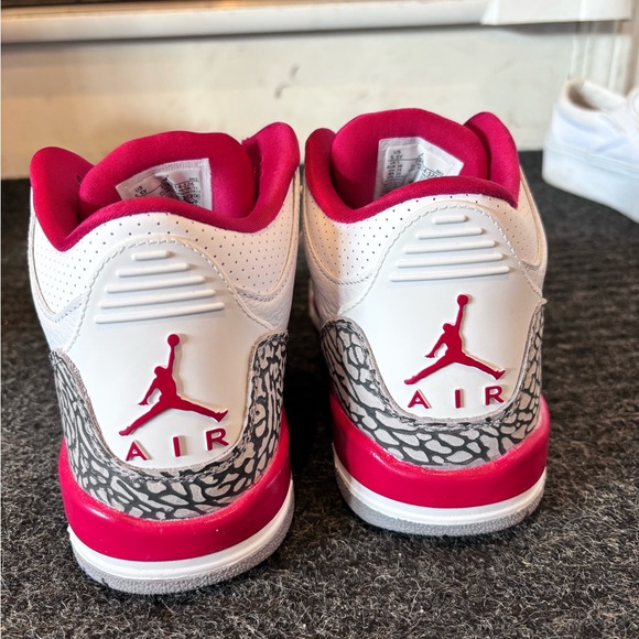 Cardinal red air jordan 3 - Picture 5 of 7